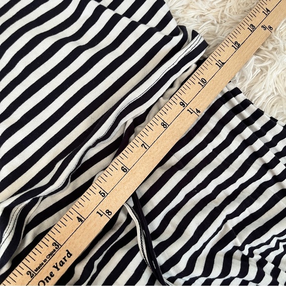 BAR III Tiered Strapless Maxi Dress | Black White Stripe | Size Medium - Picture 11 of 13